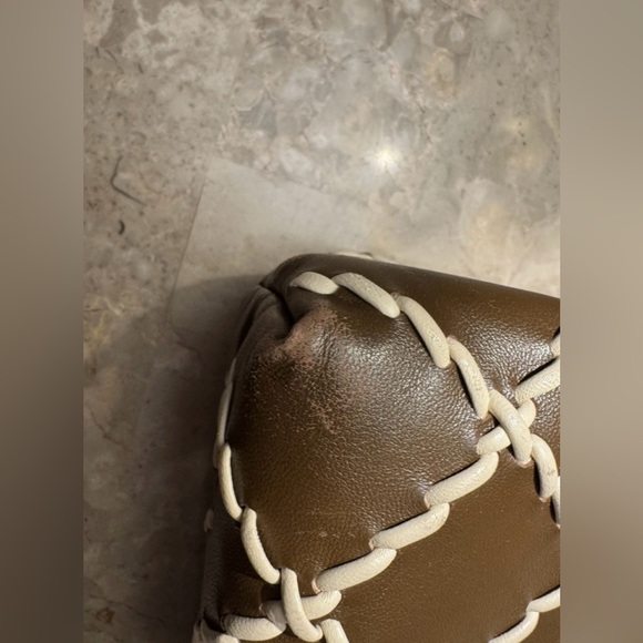 Tory Burch Brown and Cream Quilted Shoulder Bag - Picture 7 of 14